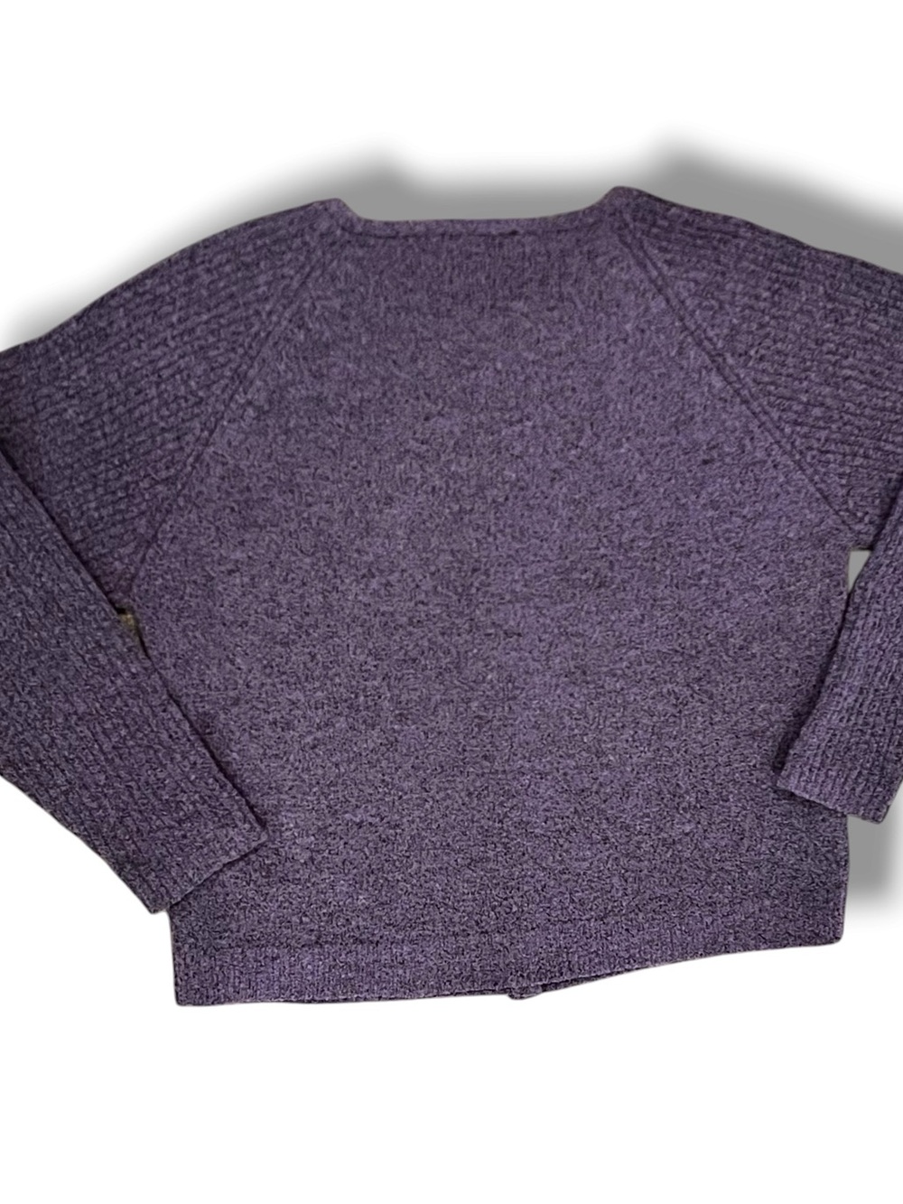 Vintage 90s Christopher Banks Purple/Indigo Wool Blend Cardigan Sweater Sz M E-6 - Picture 2 of 7